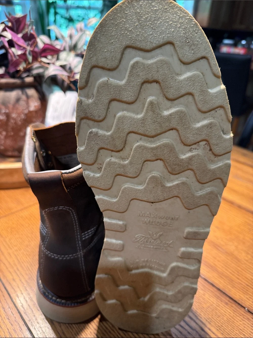 Brown Leather Thorogood Work Boots - Men's